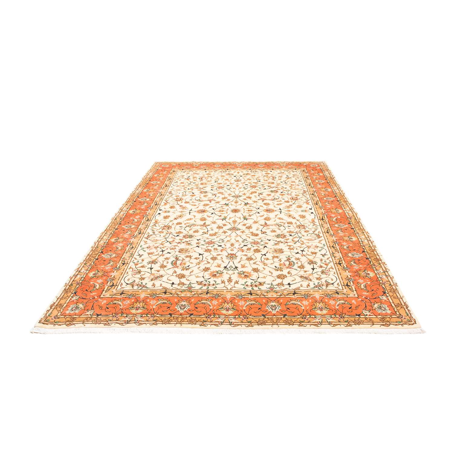 Perský koberec - Tabríz - Královský - 281 x 201 cm - béžová
