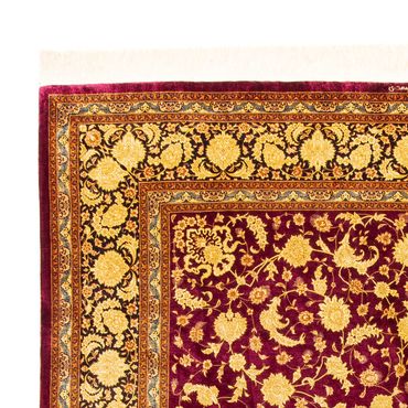 Tapis persan - Ghom - 305 x 202 cm - rouge foncé