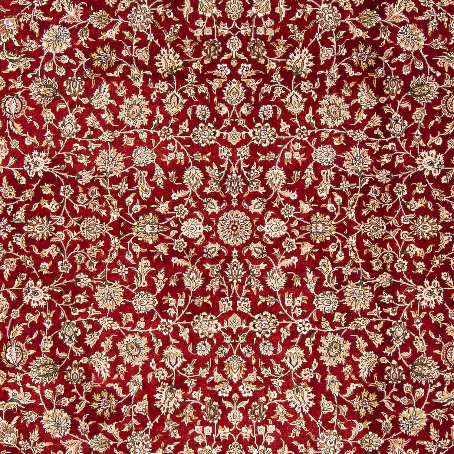 Tappeto orientale - Hereke - 276 x 185 cm - rosso scuro