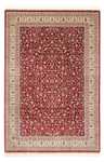 Orientalny dywan - Hereke - 276 x 185 cm - ciemna czerwień