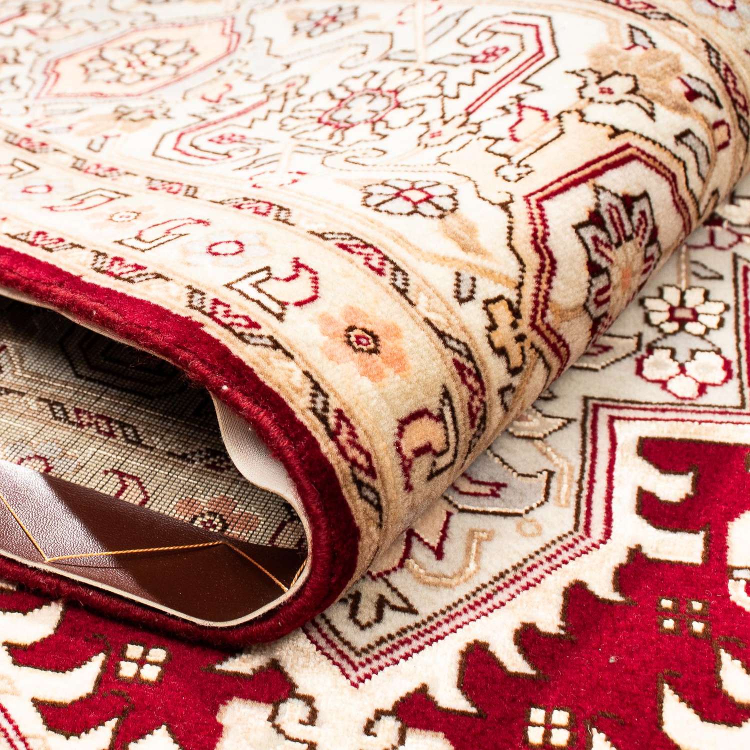 Persisk teppe - Tabriz - Royal - 300 x 200 cm - mørk rød