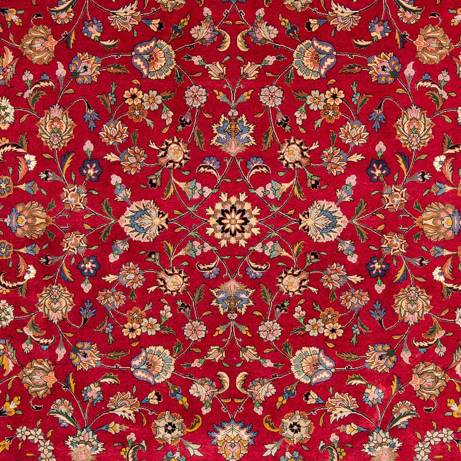 Tapete Persa - Tabriz - Royal - 304 x 202 cm - vermelho escuro