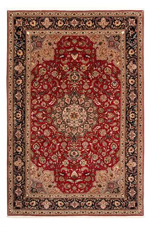 Tapete Persa - Tabriz - Royal - 308 x 205 cm - vermelho escuro