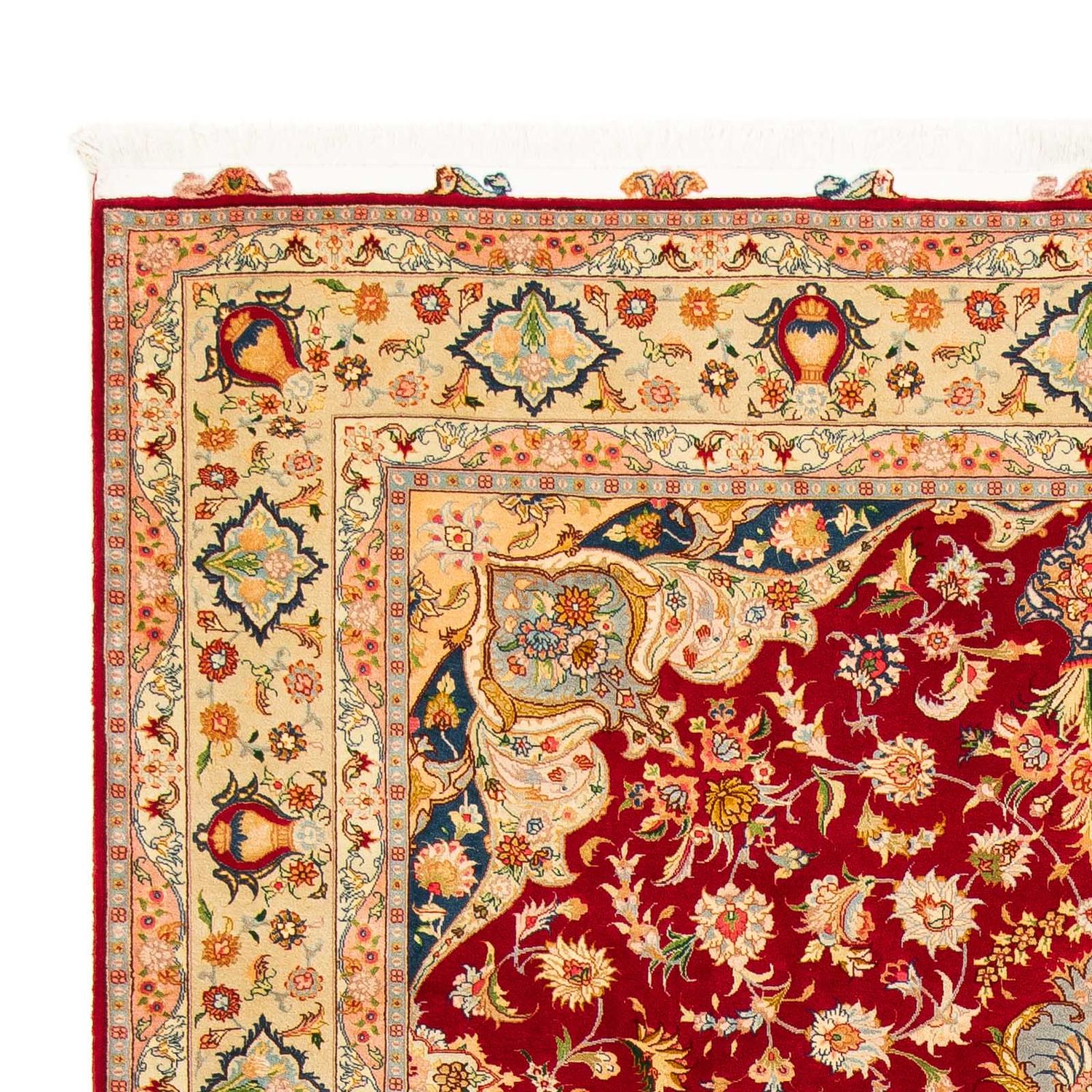 Tapete Persa - Tabriz - Royal - 300 x 205 cm - vermelho escuro