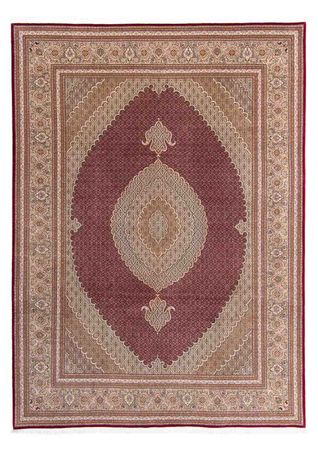 Tapete Persa - Tabriz - 351 x 254 cm - vermelho escuro