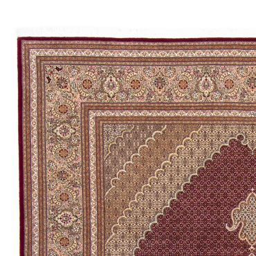 Tapis persan - Tabriz - 351 x 254 cm - rouge foncé