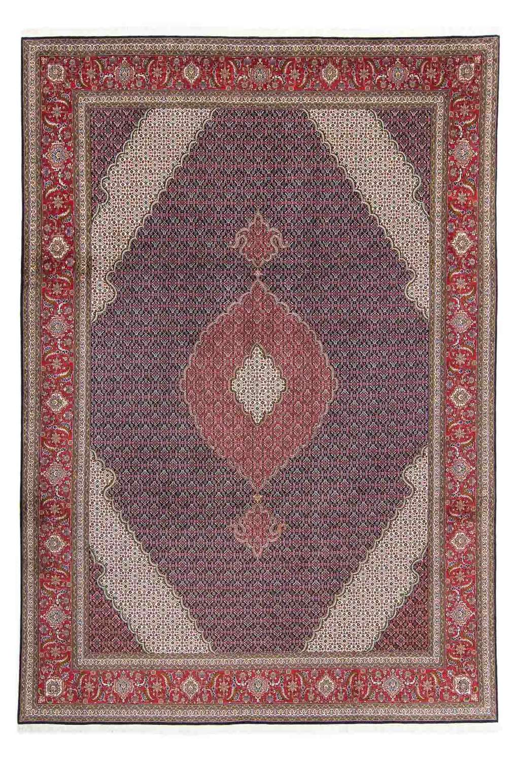 Persisk tæppe - Tabriz - 360 x 252 cm - rød