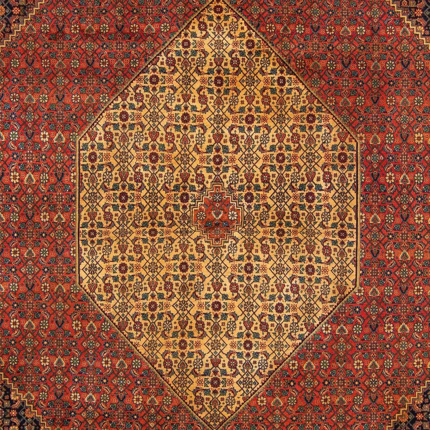 Tapete Persa - Tabriz - Royal - 337 x 251 cm - vermelho escuro