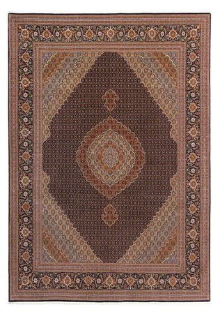 Tappeto Persero - Tabriz - 360 x 253 cm - marrone scuro