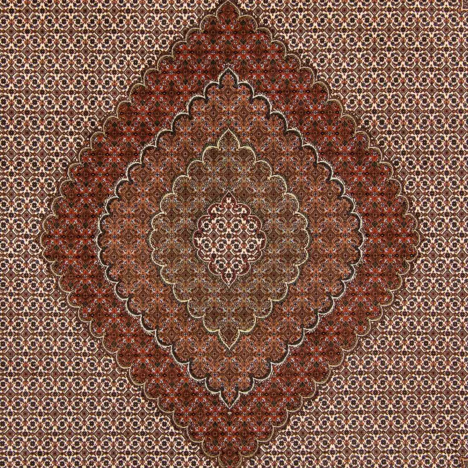 Tapete Persa - Tabriz - Royal - 349 x 250 cm - castanho