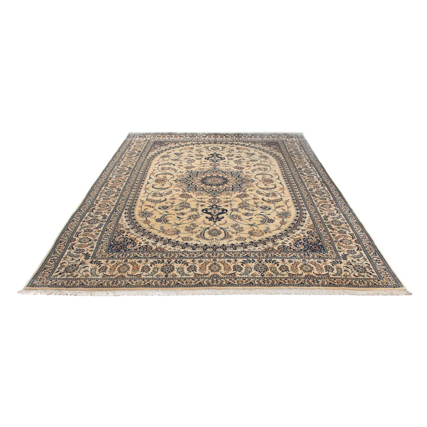 Persisk tæppe - Nain - Premium - 335 x 241 cm - beige