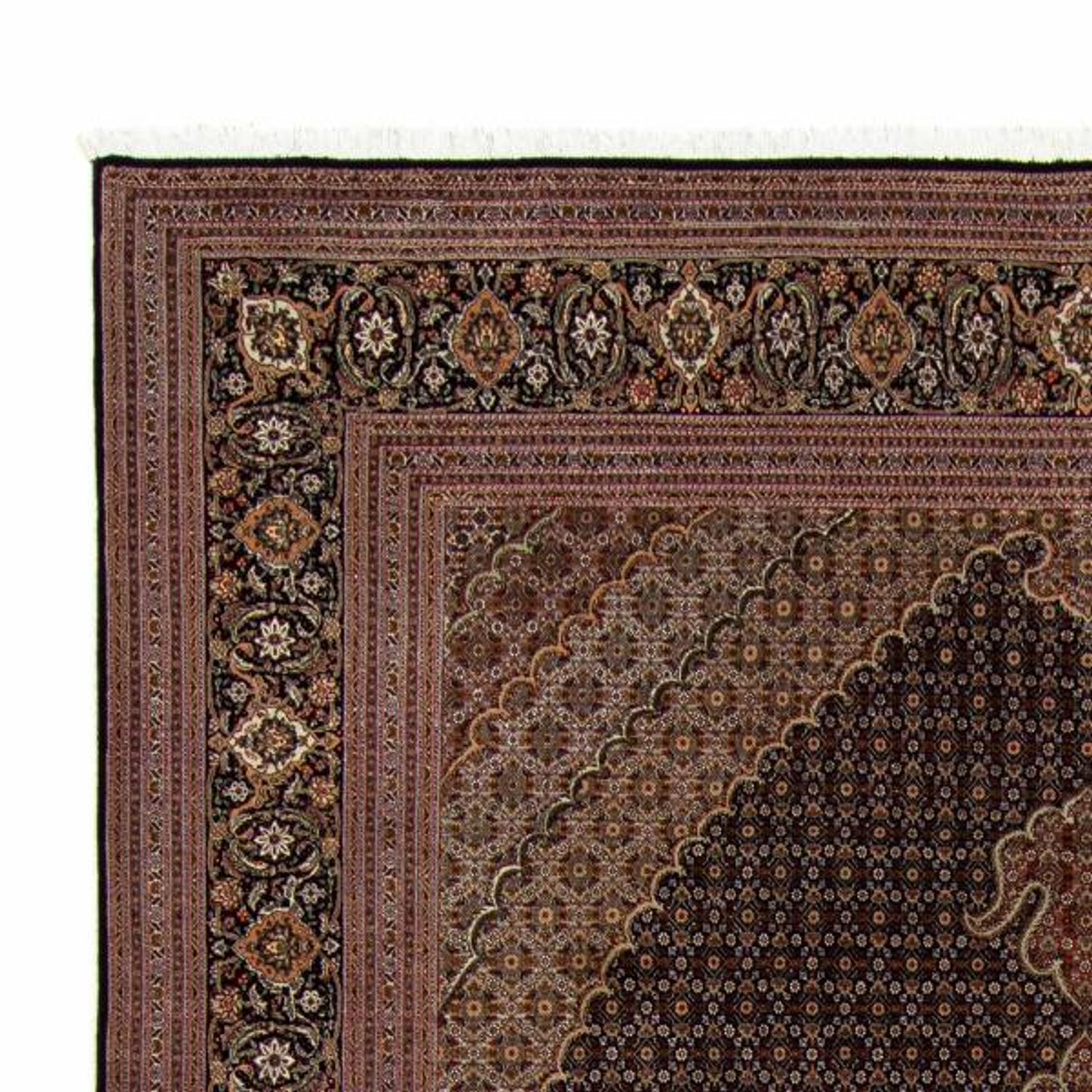 Perzisch tapijt - Tabriz - 346 x 252 cm - bruin