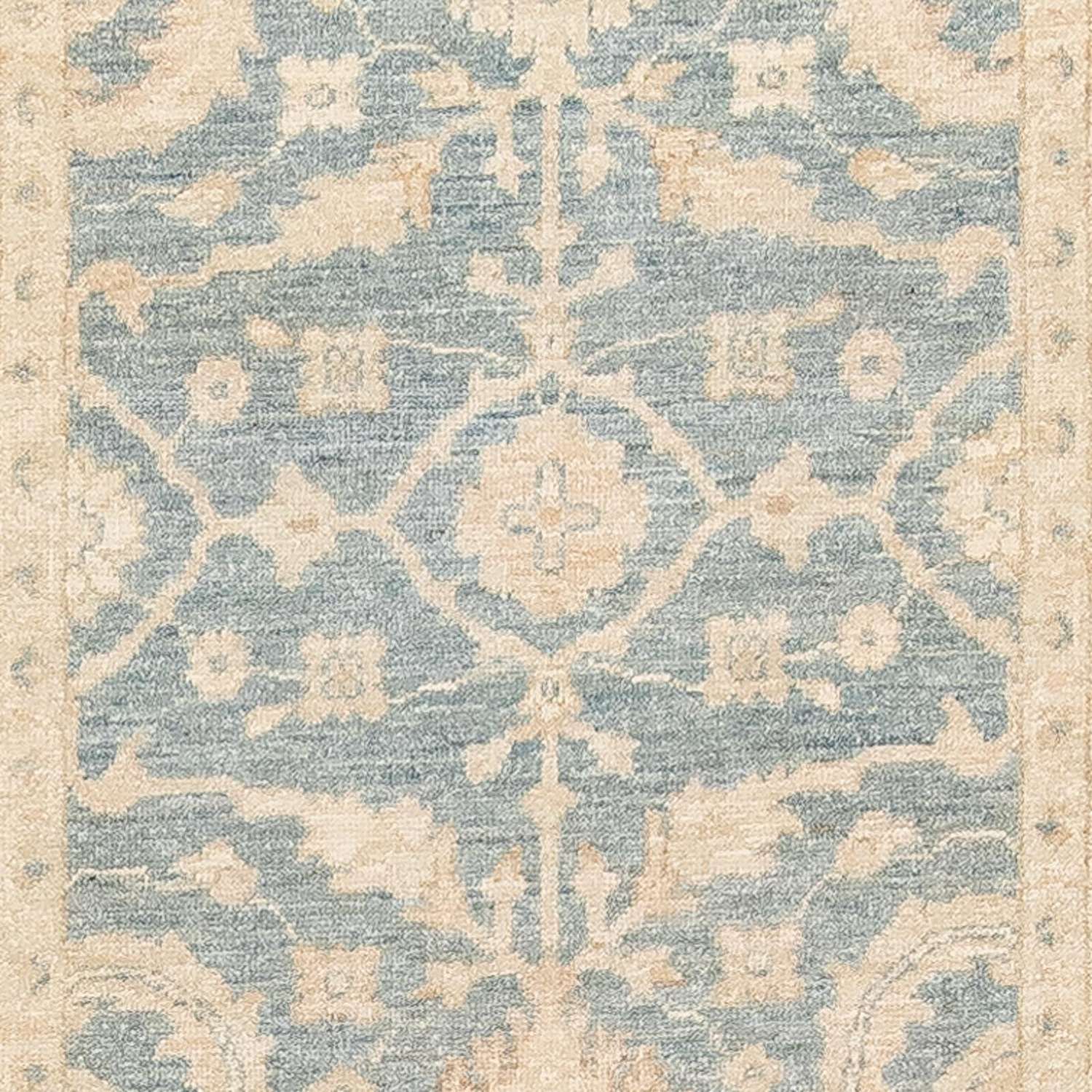 Loper Ziegler tapijt - 300 x 80 cm - lichtblauw