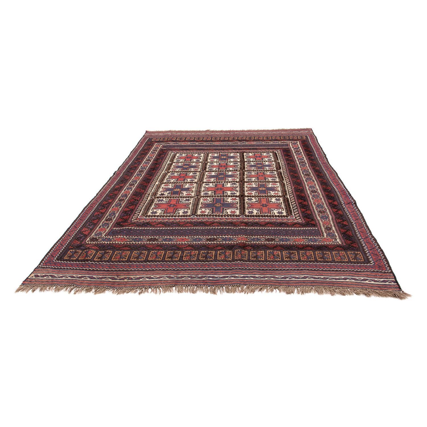 Kelim Carpet - orientalisk matta - 288 x 200 cm - brun