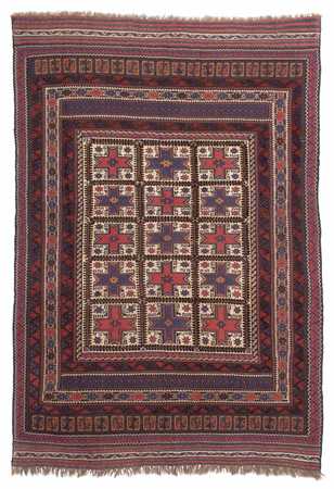 Kelim Carpet - orientalisk matta - 288 x 200 cm - brun