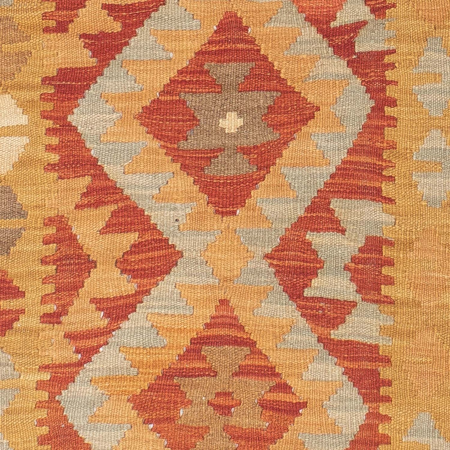 Runner Kelim Carpet - orientalisk matta - 196 x 63 cm - flerfärgad