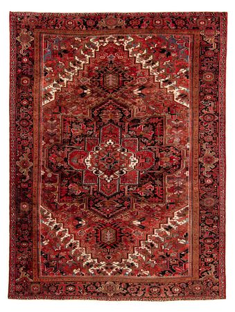 Tapis persan - Nomadic - 390 x 295 cm - rouge foncé