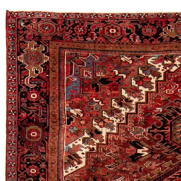 Tapis persan - Nomadic - 390 x 295 cm - rouge foncé