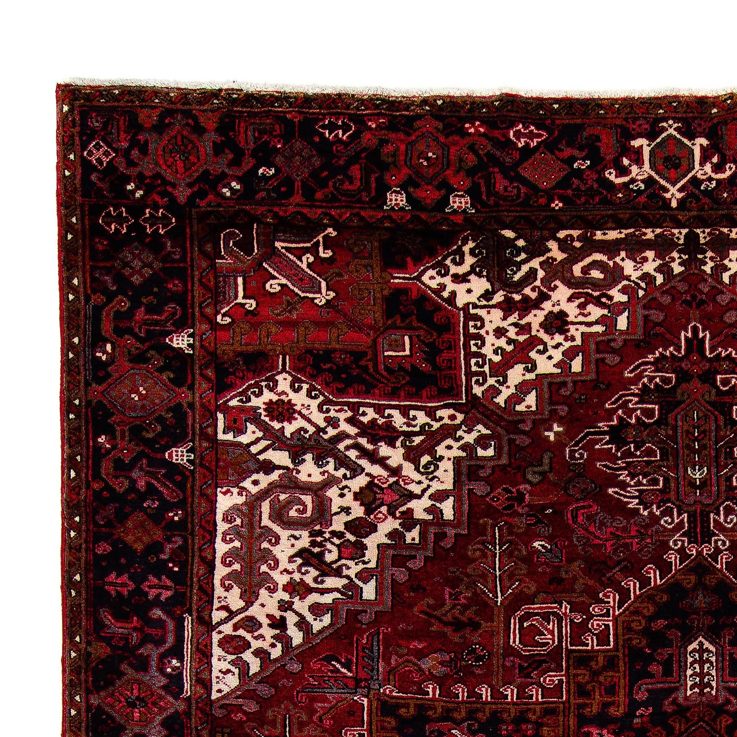 Tapis persan - Nomadic - 428 x 315 cm - rouge foncé