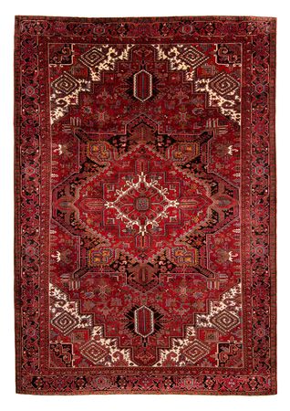 Tapis persan - Nomadic - 390 x 300 cm - rouge foncé