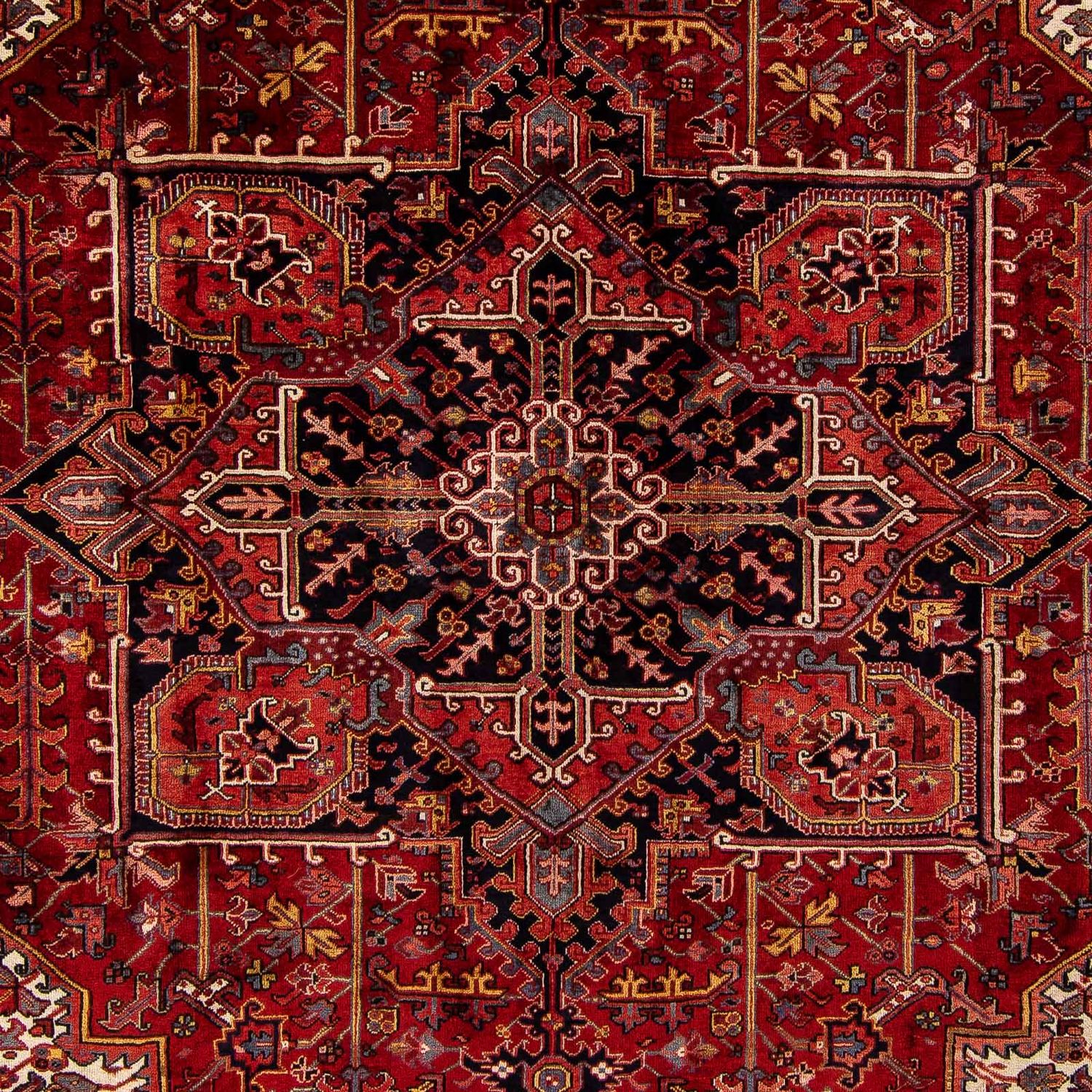 Perser Rug - Nomadic - 380 x 310 cm - dark red