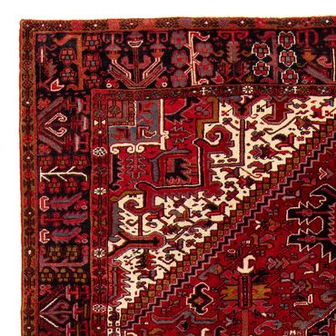 Tapis persan - Nomadic - 398 x 298 cm - rouge foncé