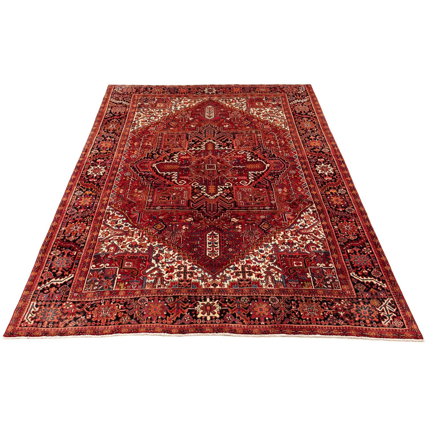 Tapis persan - Nomadic - 374 x 295 cm - rouge foncé