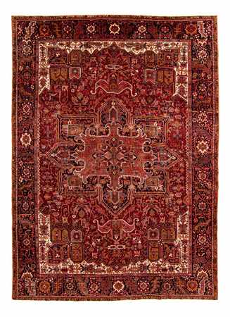 Tapis persan - Nomadic - 368 x 272 cm - rouge foncé