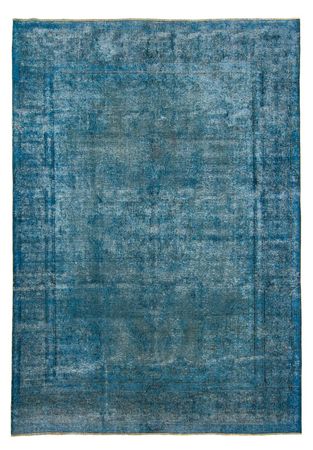 Tapis vintage - 404 x 290 cm - bleu foncé