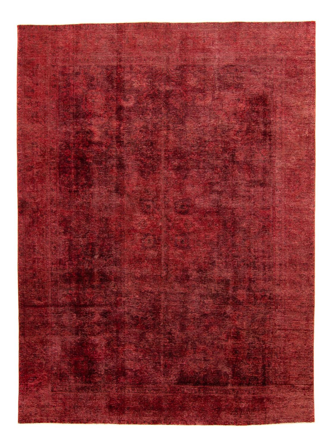 Tapis vintage - 398 x 300 cm - rouge foncé