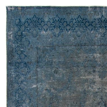 Tapis vintage - 386 x 290 cm - bleu foncé