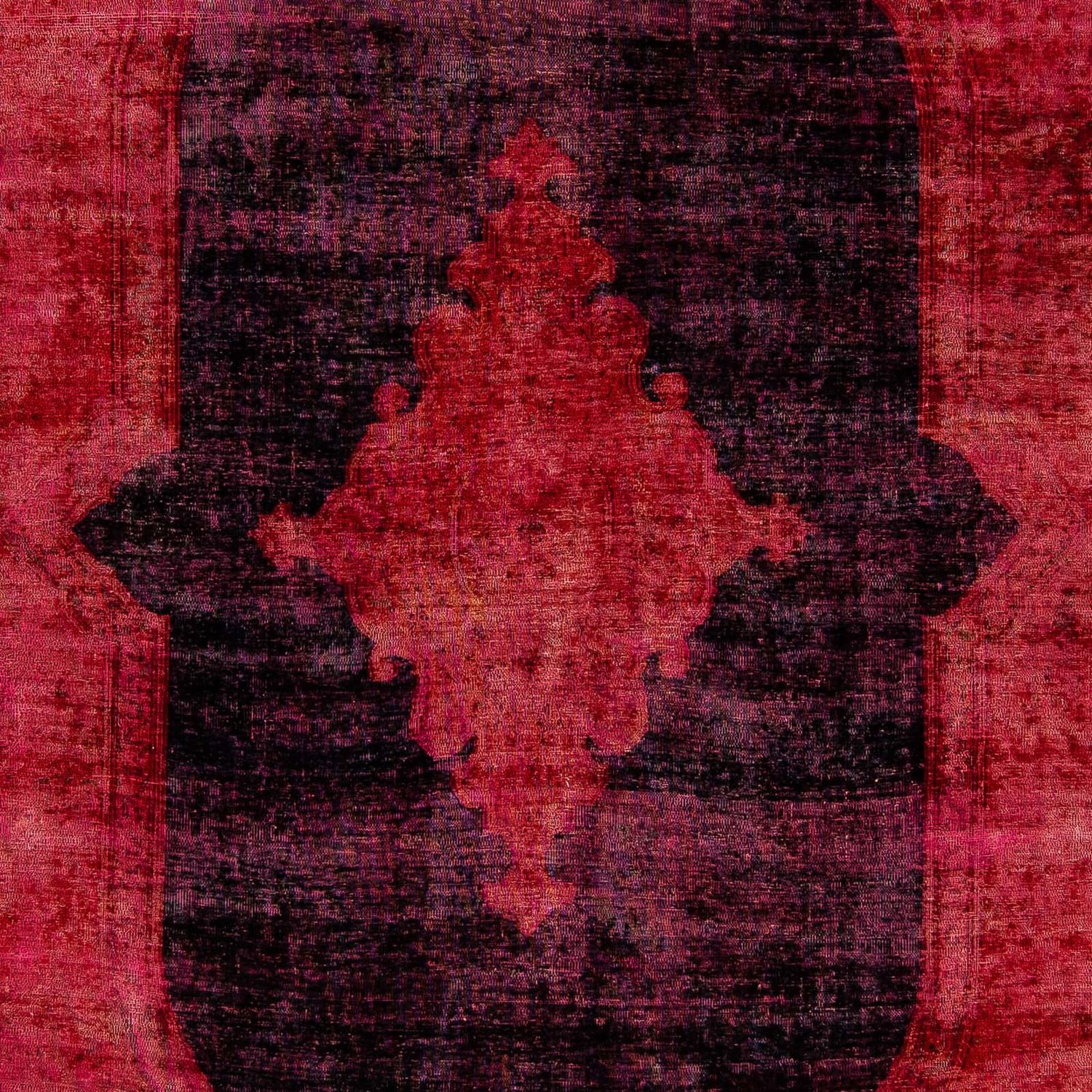 Alfombra Vintage - 349 x 258 cm - rojo oscuro