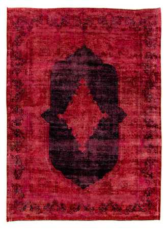 Tapis vintage - 349 x 258 cm - rouge foncé