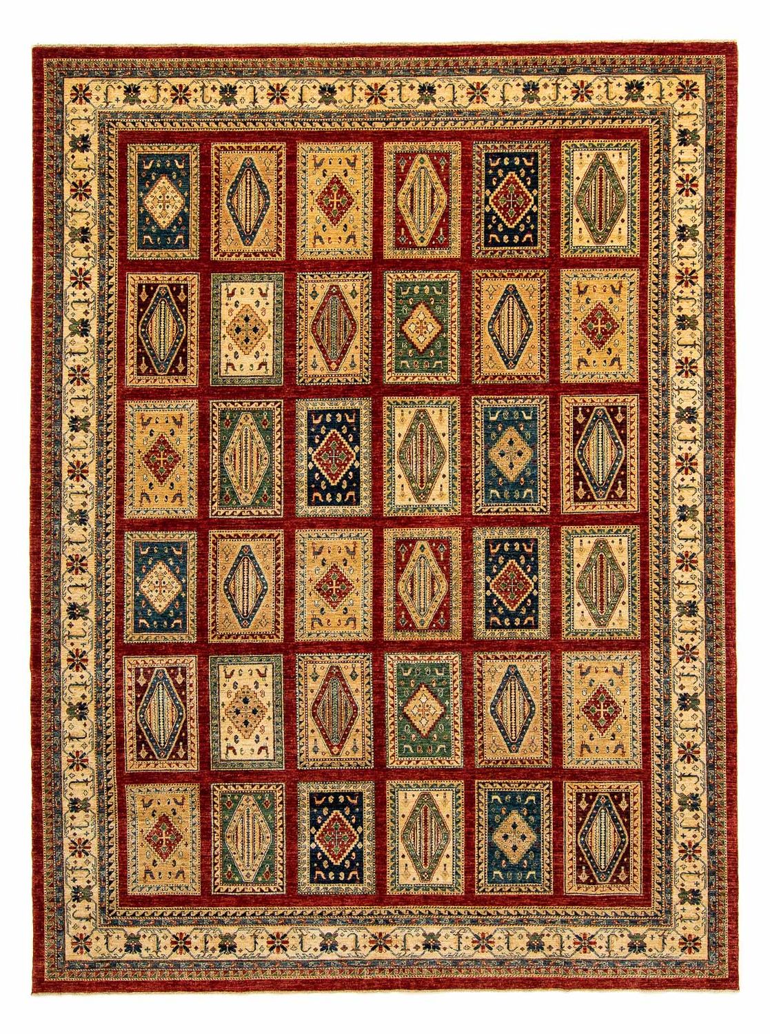 Tapis persan - Nomadic - 411 x 307 cm - rouge foncé