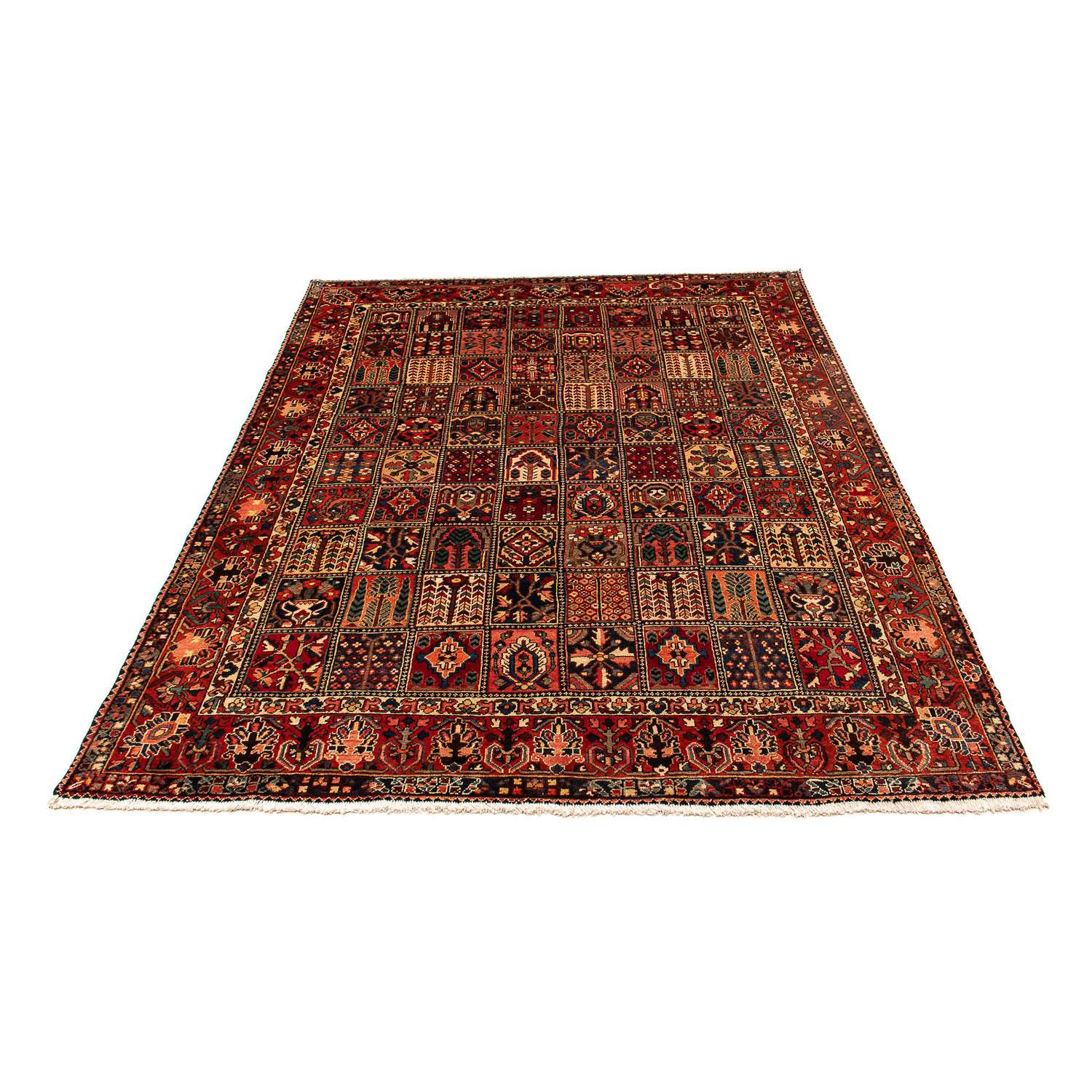 Perski dywan - Nomadyczny - 351 x 302 cm - ciemna czerwień