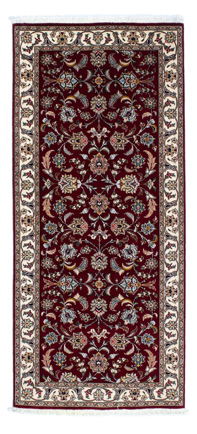 Corredor Tapete Persa - Tabriz - Royal - 197 x 87 cm - vermelho escuro