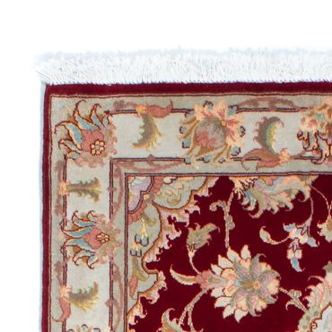 Runner Perser Rug - Tabriz - 206 x 78 cm - dark red