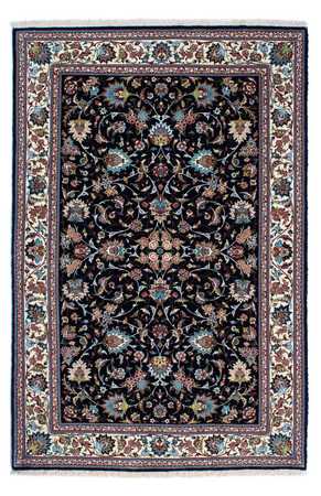 Tapis persan - Ghom - 210 x 140 cm - bleu foncé