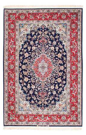 Perzisch tapijt - Isfahan - Premium - 197 x 130 cm - donkerblauw