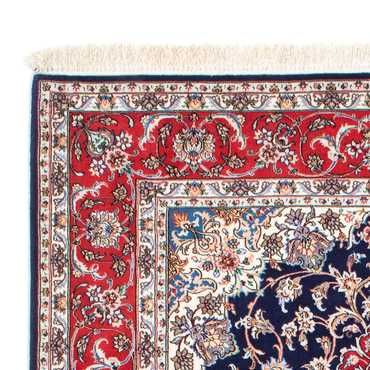 Tappeto Persero - Isfahan - Premio - 197 x 130 cm - blu scuro