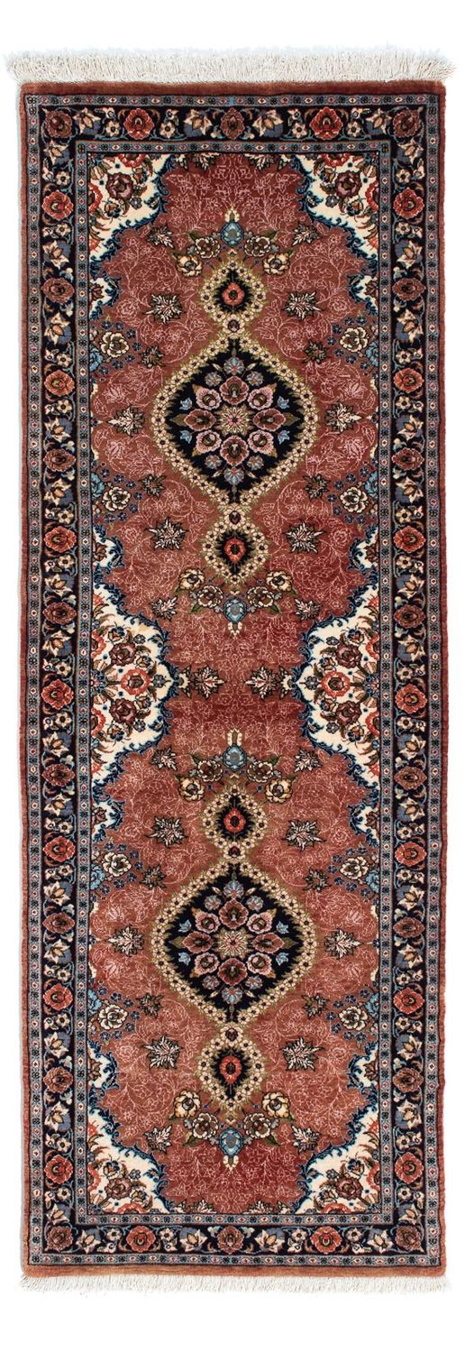 Tapis de couloir Tapis persan - Ghom - 192 x 68 cm - rouille