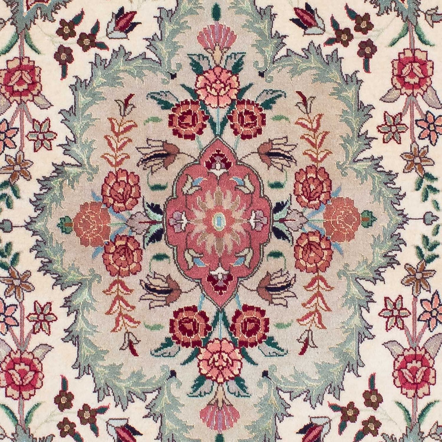 Loper Perzisch tapijt - Tabriz - Royal - 204 x 81 cm - beige