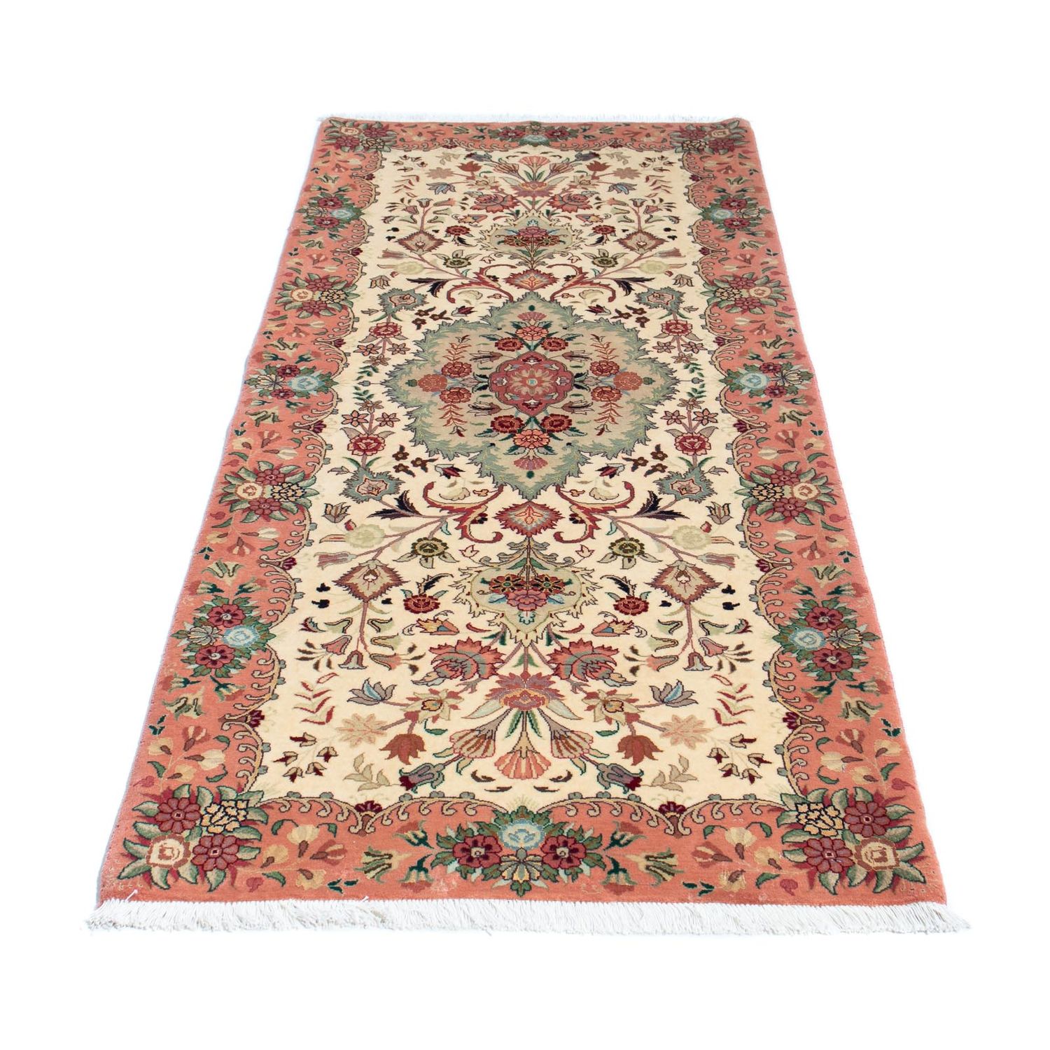 Løper Persisk teppe - Tabriz - Royal - 204 x 81 cm - beige