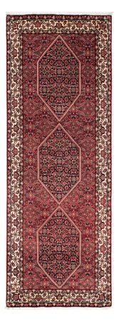 Tapis de couloir Tapis persan - Bidjar - 200 x 74 cm - rouge foncé