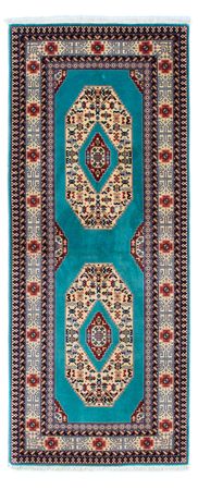 Loper Perzisch tapijt - Tabriz - Royal - 190 x 75 cm - blauw