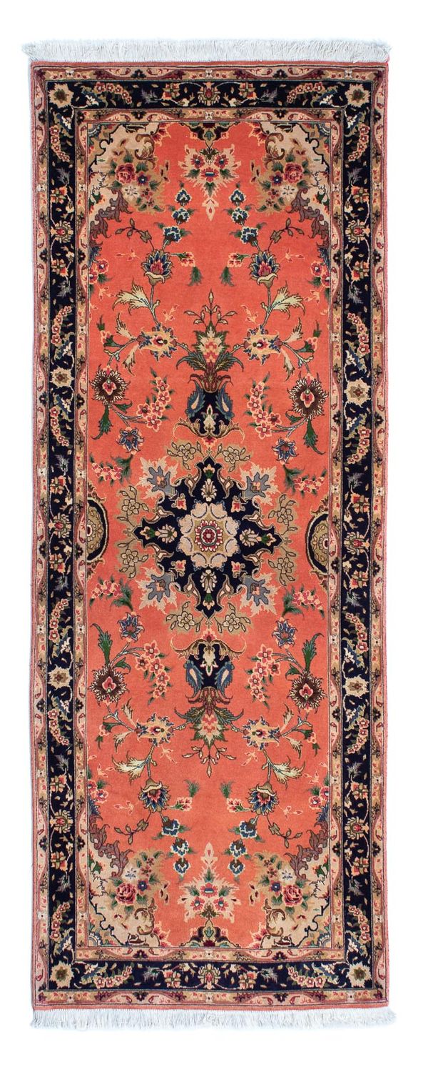 Tapis de couloir Tapis persan - Tabriz - Royal - 217 x 79 cm - rouille