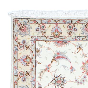 Tapis de couloir Tapis persan - Tabriz - Royal - 196 x 100 cm - beige