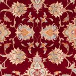 Tappeto corsia Tappeto Persero - Tabriz - Reale - 208 x 80 cm - rosso scuro