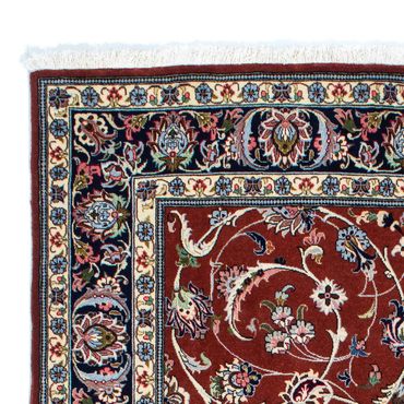 Tapis persan - Ghom - 181 x 136 cm - rouge foncé