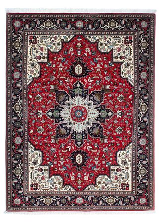 Tapete Persa - Tabriz - Royal - 212 x 154 cm - vermelho escuro